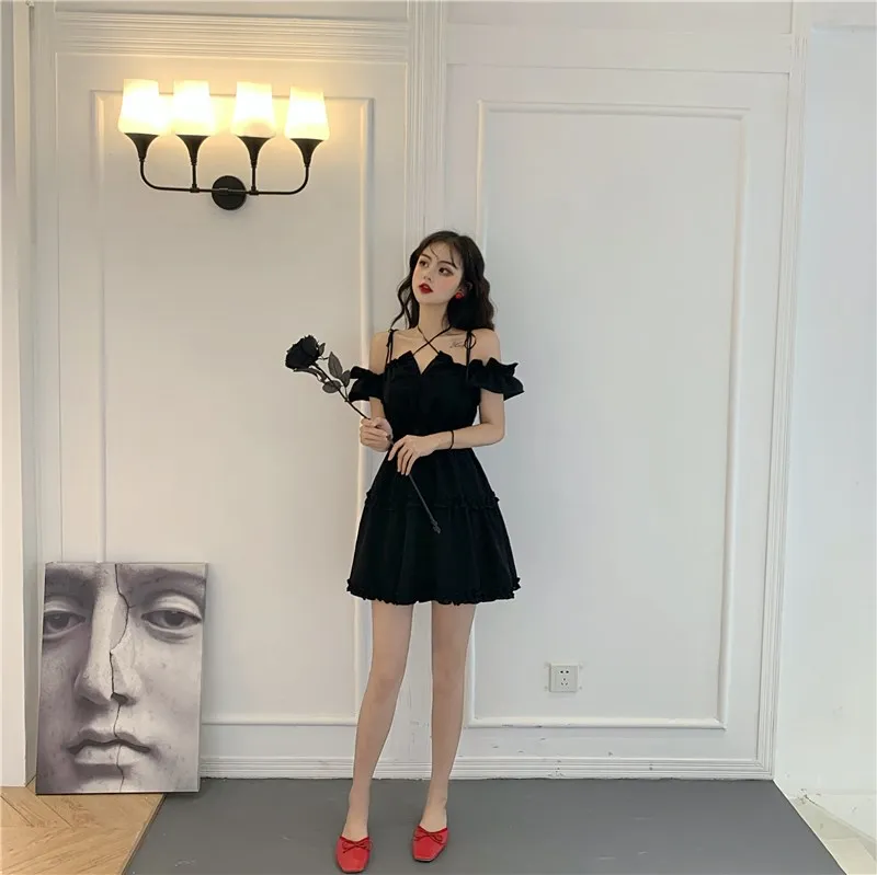 Ruibbit летнее готическое модное женское сексуальное винтажное платье без рукавов