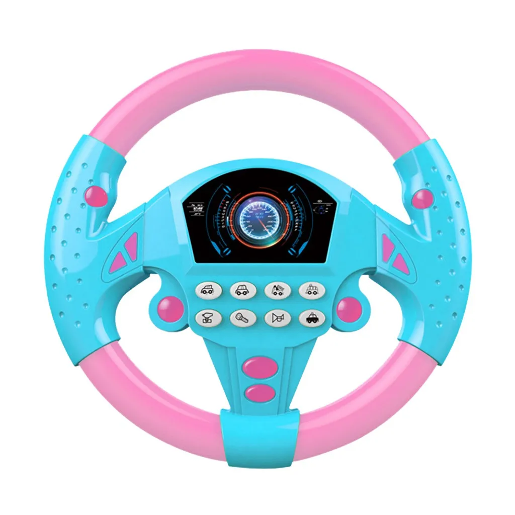 Children's Simulation Small Steering Wheel Copilots Simulated Toy Early Education Puzzle Sound Kids Gift 2020 |