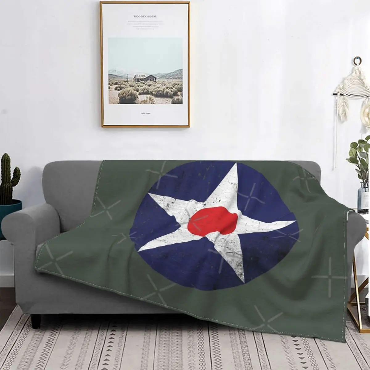 

Винтажное одеяло Usaac Roundel 1919-1941, покрывало для кровати, клетчатое покрывало, плед, диван, толстовка, одеяло, пляжное полотенце, роскошное