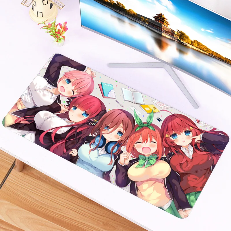 

Large Mouse Pad Anime Gaming Mousepad The Quintessential Quintuplets Mouse Mats Carpet Keyboard Computer Office Table Desk Mat