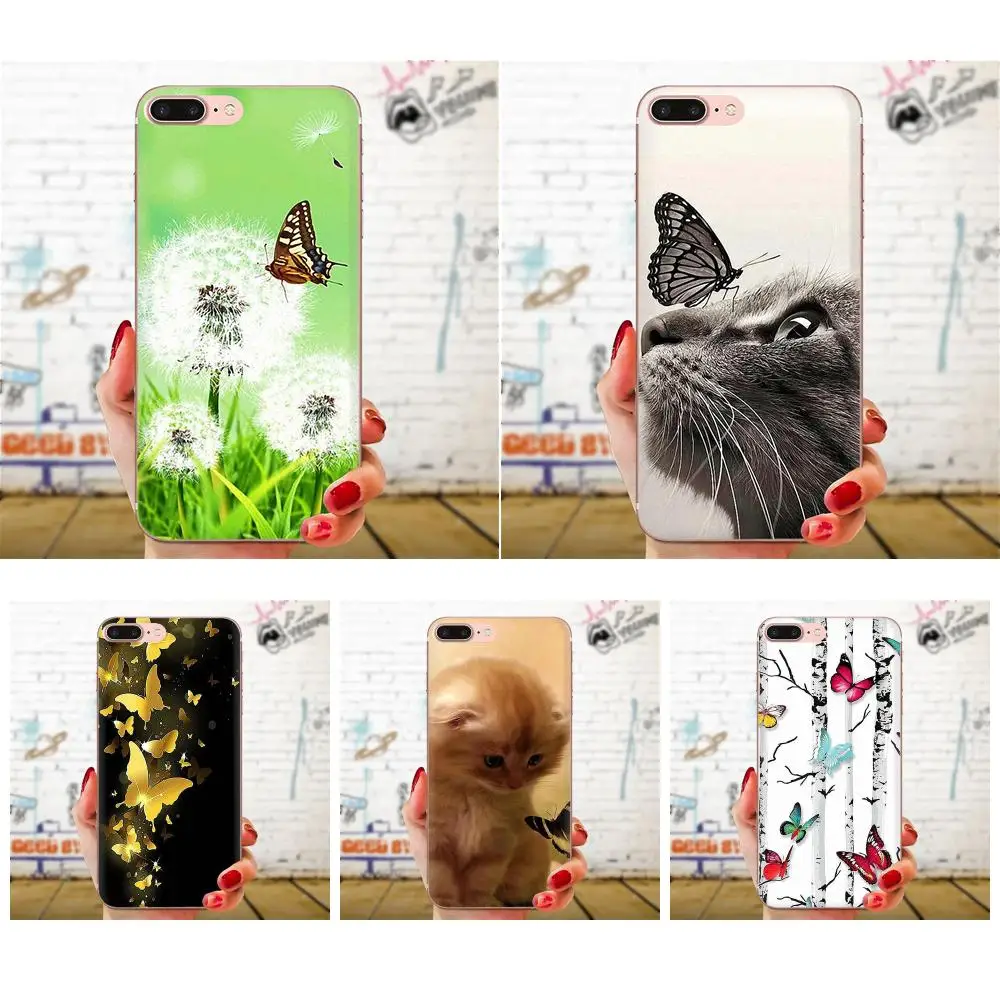 Для Galaxy J1 J2 J3 J330 J4 J5 J6 J7 J730 J8 2015 2016 2017 2018 mini Pro мягкое Новое поступление бабочка