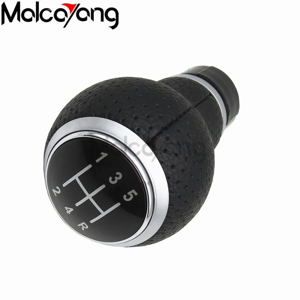 Серебряное кольцо 6 скоростей ручка переключения передач ручная Шестерня для Audi