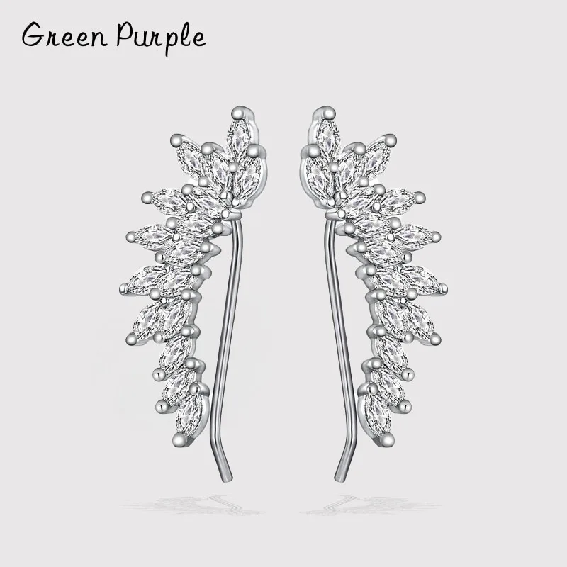 

925 Sterling Silver Ear Cuff For Women Charming Zircon Clip On Earrings Gold earcuff Earrings Jewelry Pendientes Plata 925