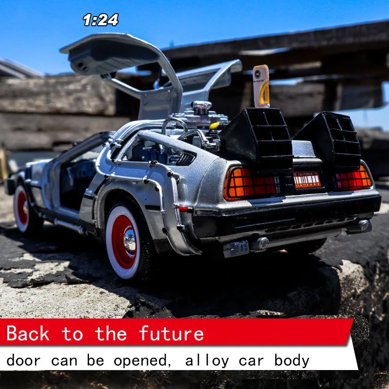 1/24 масштабная модель автомобиля литья под давлением сплав Back To The Future на возраст 1