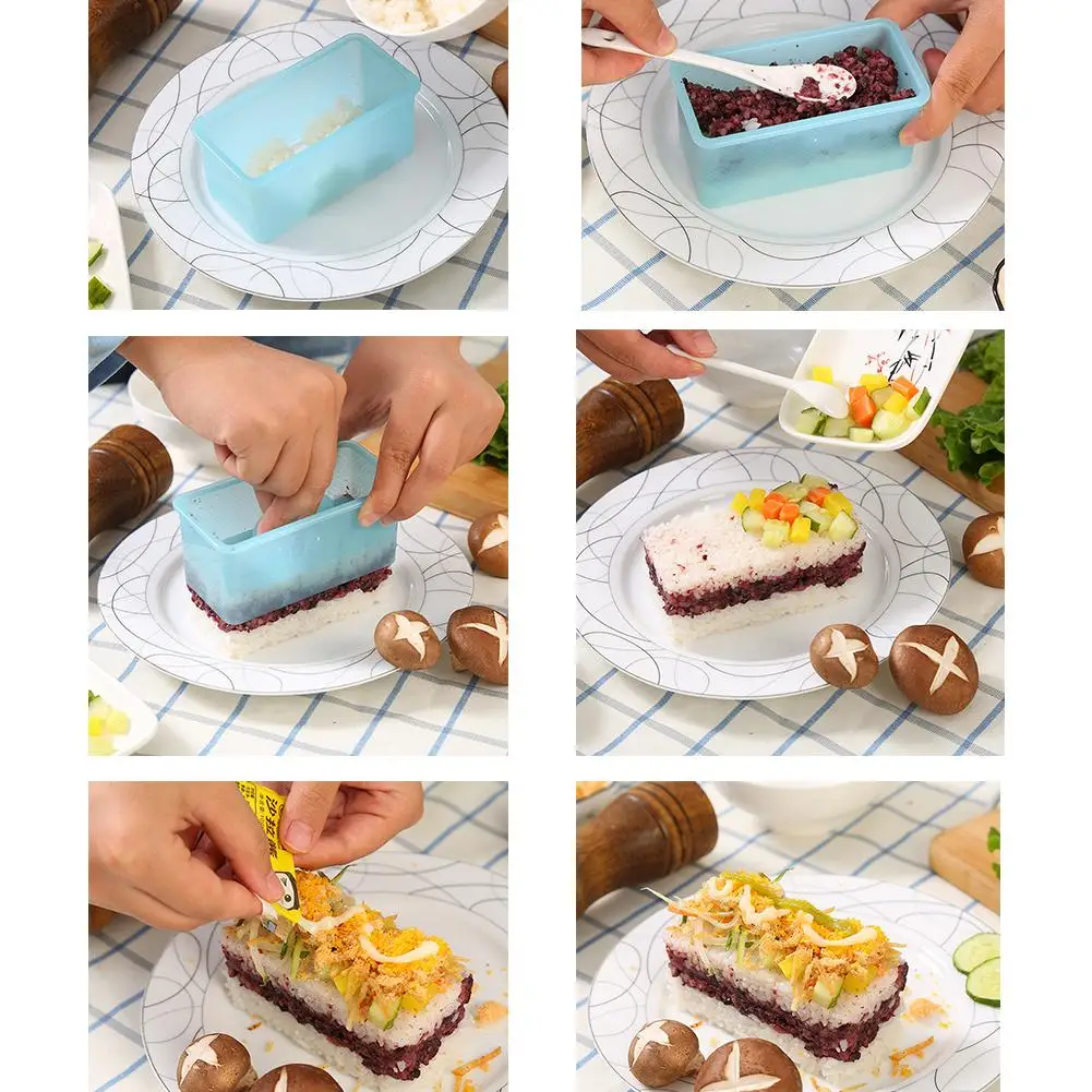 Креативная Прямоугольная форма для суши с многослойными инструментами сделай