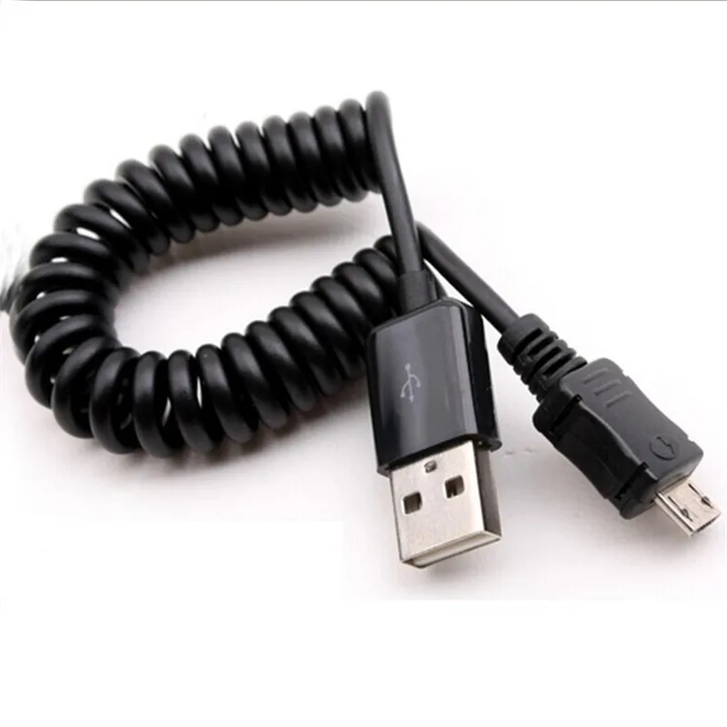 USB 2 0 к Micro пружинным кабелям для передачи данных Спиральный 5Pin адаптер цифровой