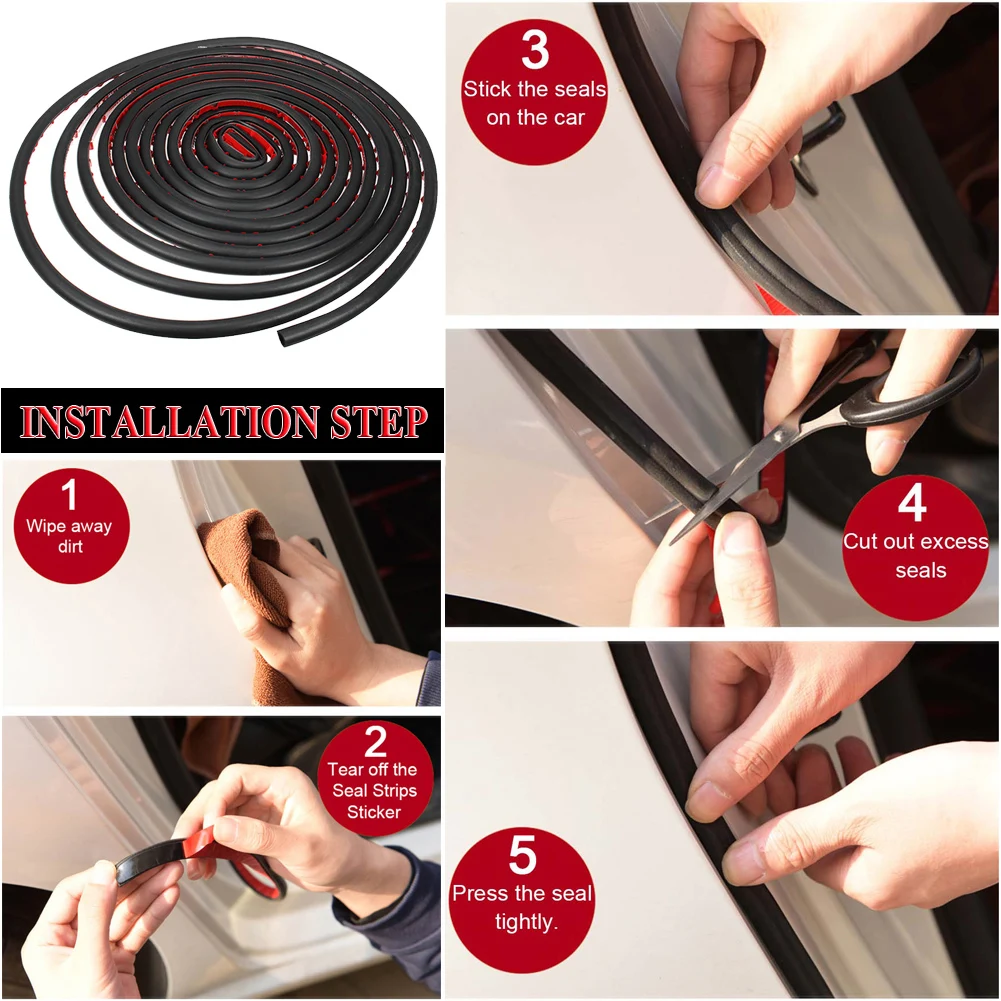 Универсальное D образное резиновое уплотнение для автомобиля уплотнительная