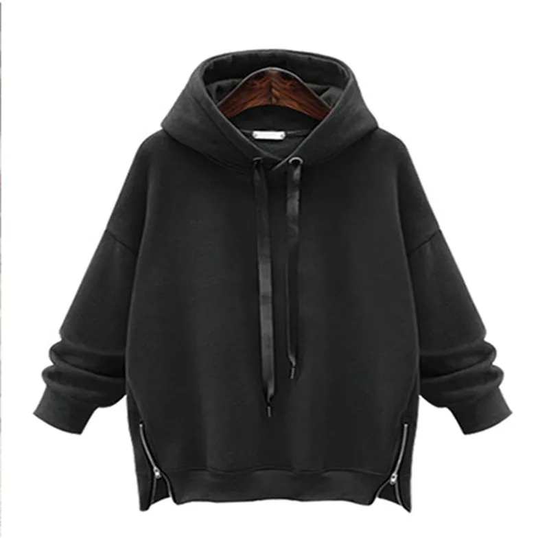Осенне-зимняя женская толстовка с капюшоном большого размера 4XL 5XL 6XL 7XL 8XL, свободная рубашка, модное однотонное пальто, обхват груди 128 см