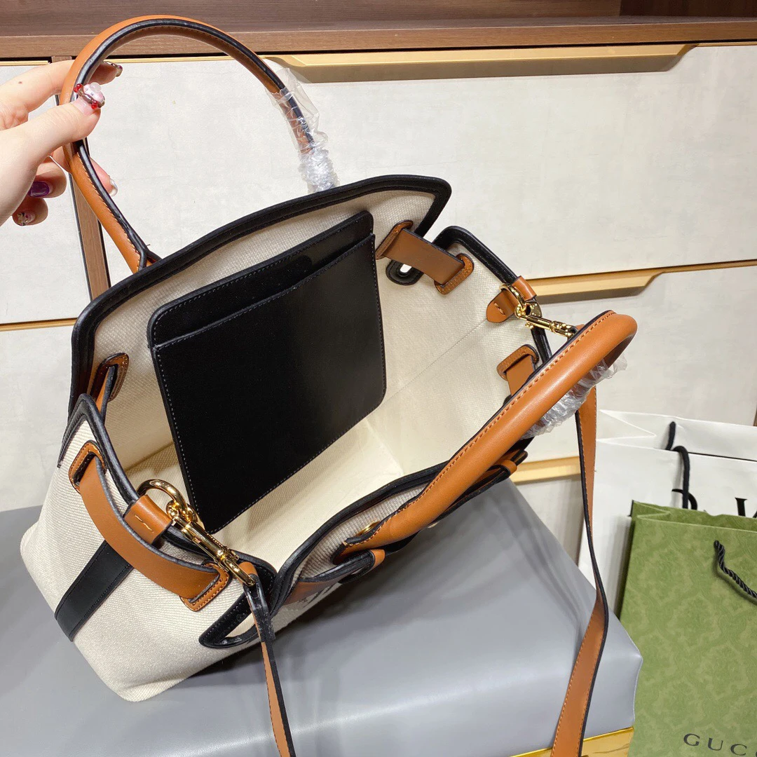 

Classic women's shopping bag, leisure, printed with letters, set all, business