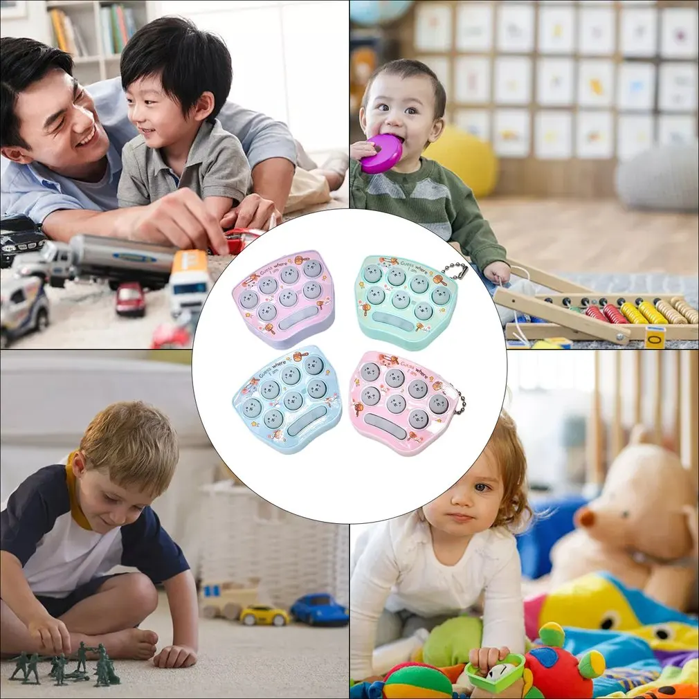 

1 Pc Handheld Mini Game Machine Toy Macaron Color Gopher Toy Children's Gift Birthday Gift Random Color