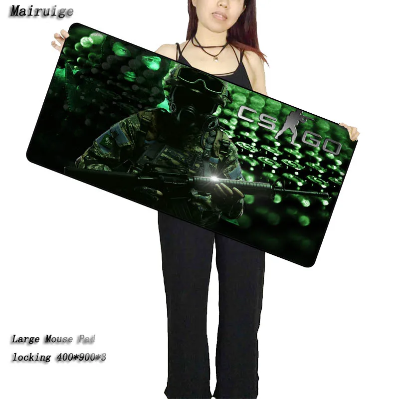 900*400*4MM Thicken CS GO Print Locking Edge PC Computer Gaming Mousepad Rubber Play Mat For League of Legends Dota 2 | Компьютеры и
