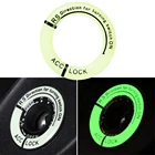 Флуоресцентный светящийся Автомобильный ключ зажигания наклейка для Ford Fiesta Focus Fusion Ranger Explorer Escape Kuga Mondeo Ecosport