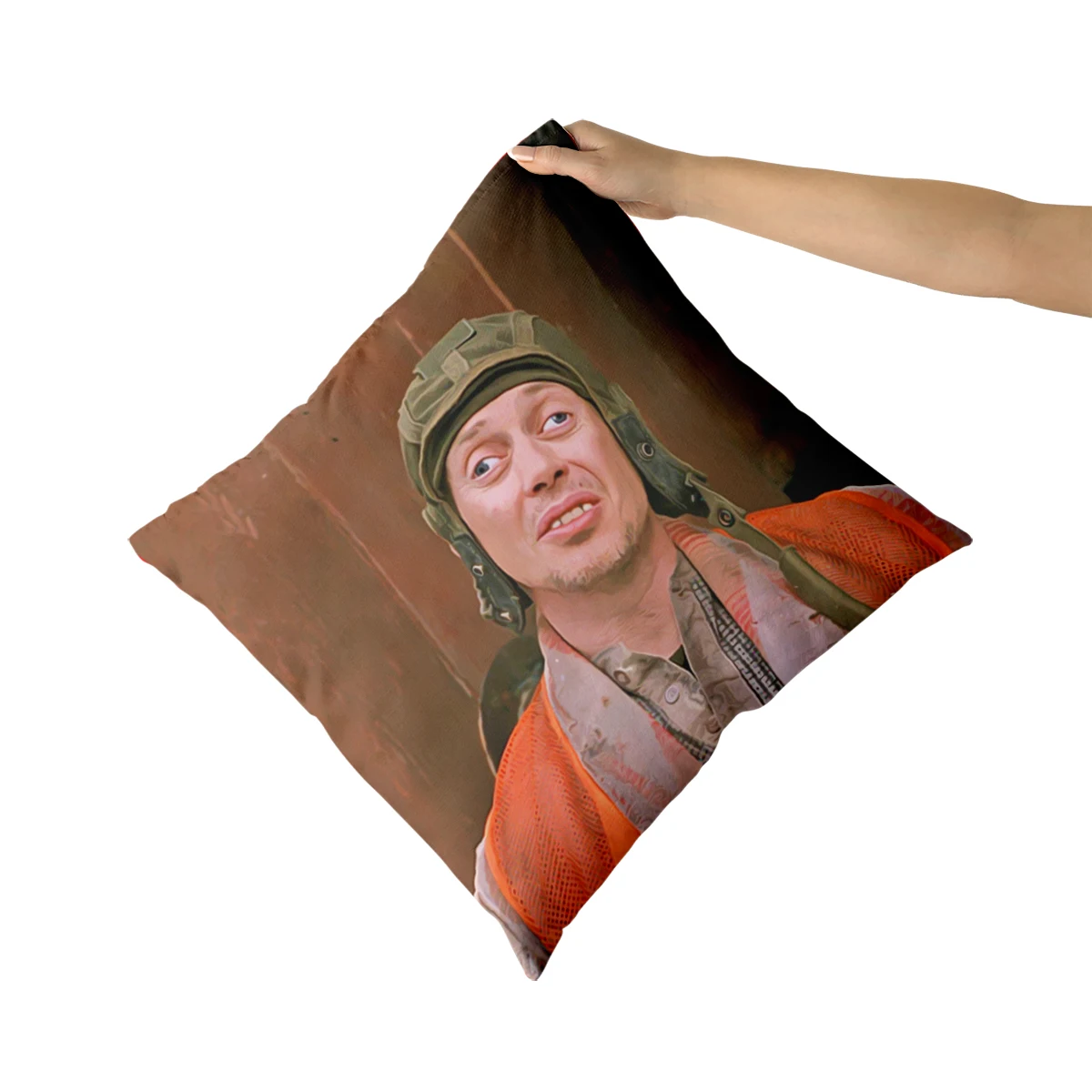 Стив бусеми сумасшедшие глаза хлопчатобумажная парусиновая Подушка на заказ