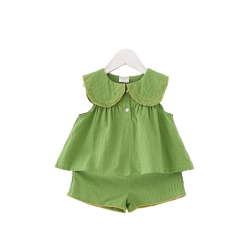 

2 шт., Детская летняя рубашка без рукавов и шорты