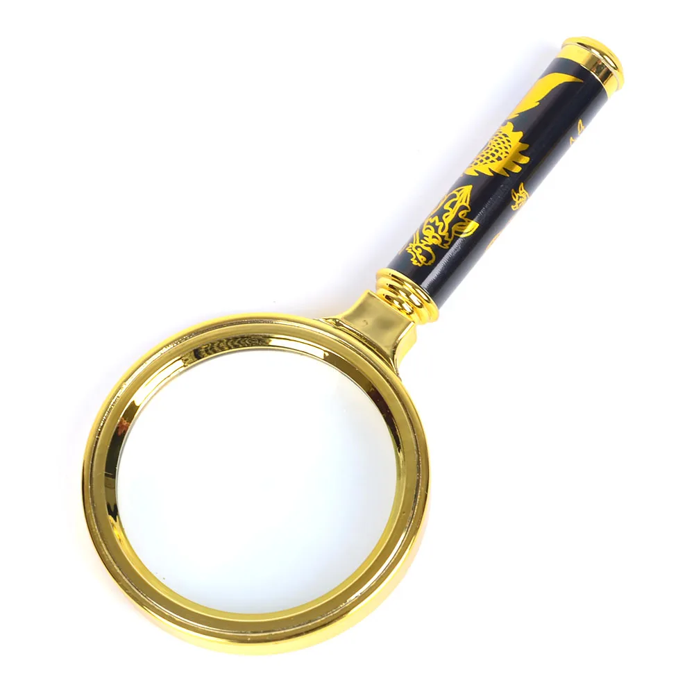 7X лупа для пресбиопии Подарочная деревянная ручка 70 мм Ювелирная Лупа чтения