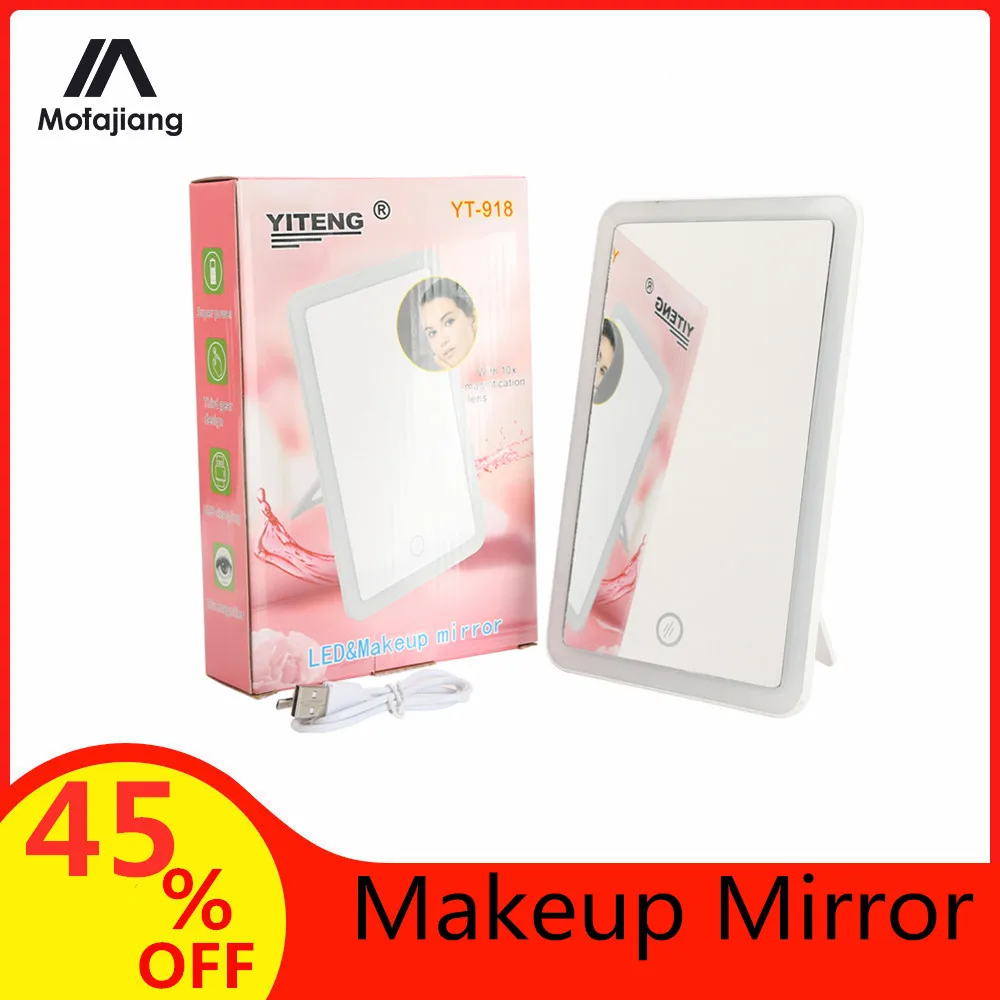 Зеркало для макияжа светодиодный светильник кой косметическое зеркало с
