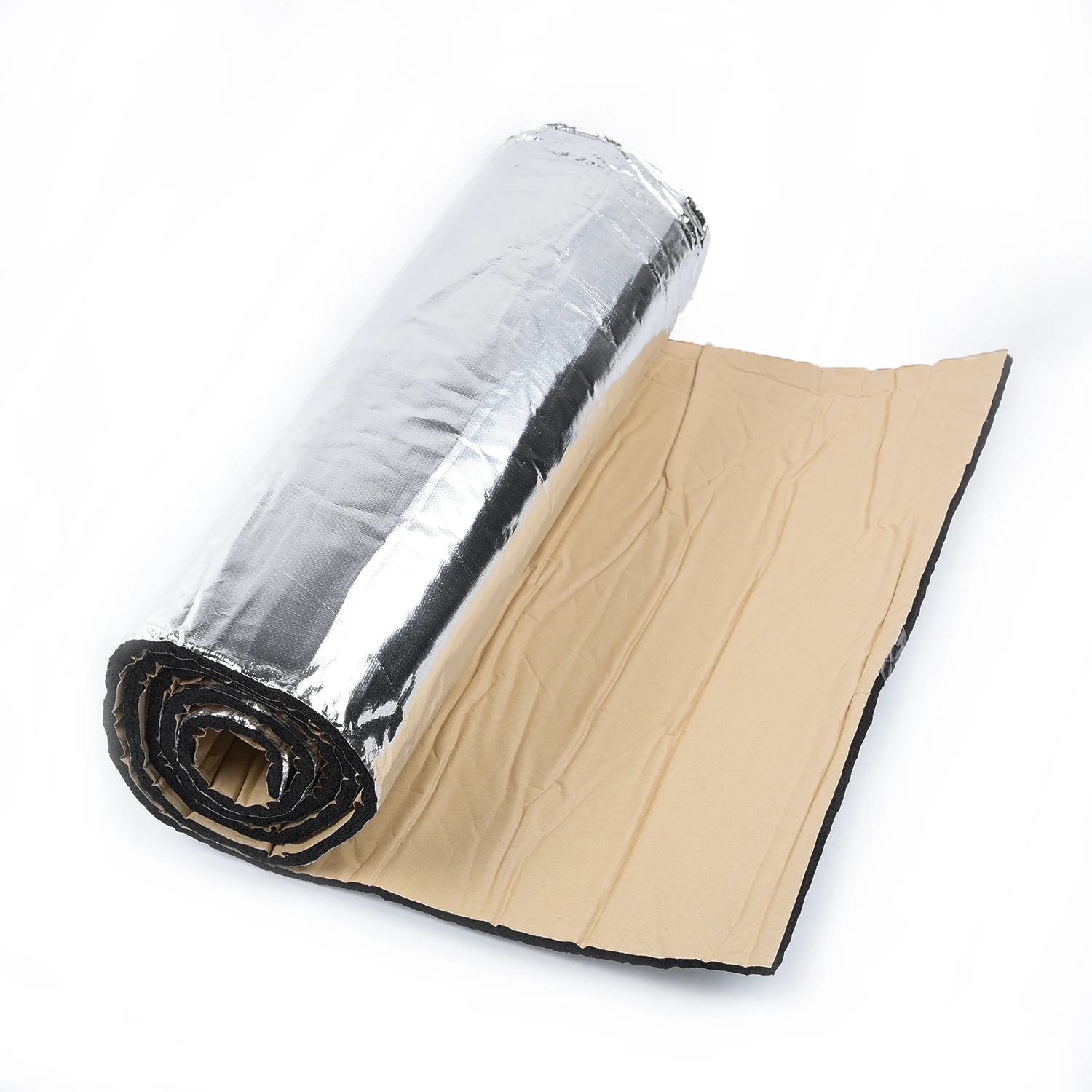 

Auto Car Firewall Heat Shield Insulation Sound Deadener Mat 50*200cm Silver Aluminum Foil Sound Insulation Cotton Pad