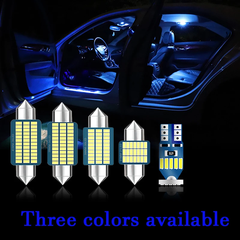 

For Lexus IS250 IS300 2012 6x Error Free LED Bulbs Car Interior Dome Reading Lamps Vanity Mirror Light Trunk Lights Accessories