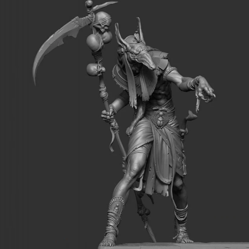 

1/18 90mm ancient man stand Resin figure Model kits Miniature gk Unassembly Unpainted