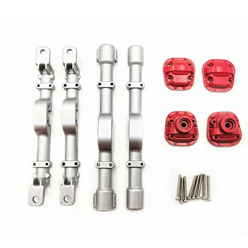 

Speed Change Gear Box Metal Gearbox for WPL 1633 Red & Upgrade Front & Rear Metal Gear Axle Housing for 1/12 MN D90 D91