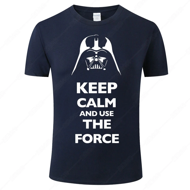 Модная футболка с принтом "Звездные войны" для мужчин и женщин надписью Keep Calm