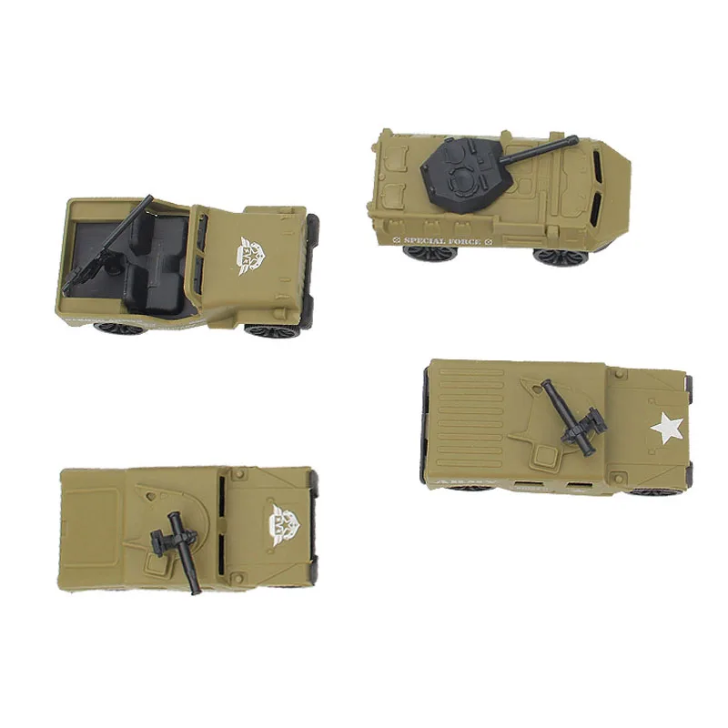 

4pc Children's toy simulation simulation inertial coasting military vehicle model armored vehicle off-road vehicle toy