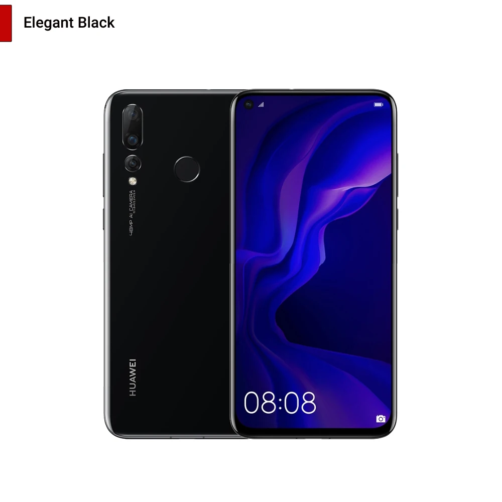 Huawei Nova 4 смартфон 8 Гб 128 ГБ глобальная Версия Мобильный телефон с тройной камерой мобильный телефон Android 9,0 6,4 дюймов экран 3750 мАч