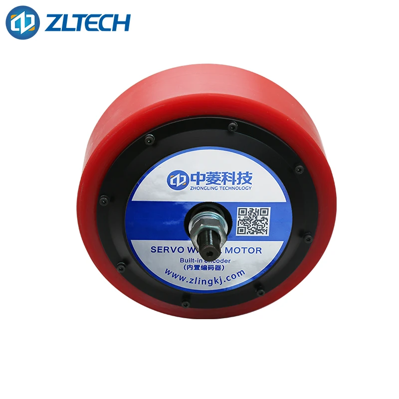 

High power 8inch 20A 800W 200RPM 300kg load 48V built-in-encoder electric brushless DC wheel hub servo motor kit for AGV car