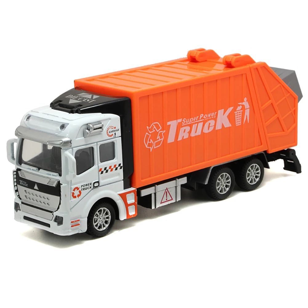 Mini 1/48 high Simulation Garbage Inertia Truck Model with Trash Can Kids Children Toys Birthday Gift | Игрушки и хобби