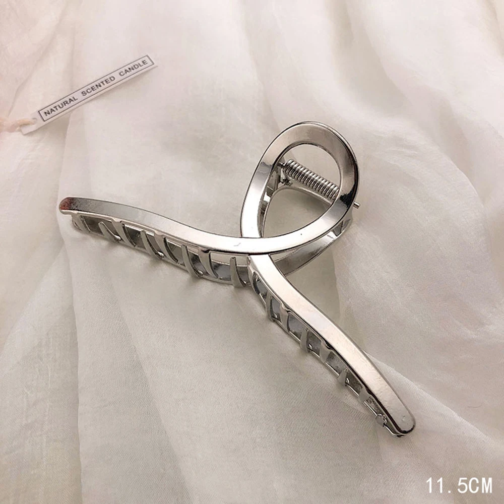 

Women Girls Geometric Hair Claw Clamps Metal Hair Crab Chic Barrettes Hairpins Ladies Hairgrip Elegant Hair Accessories