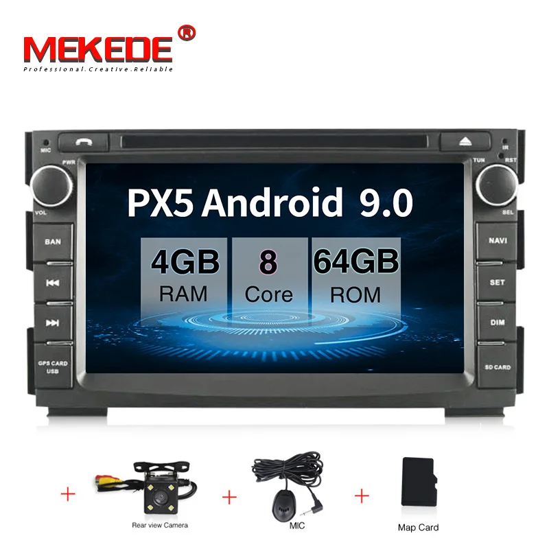 64G add camera 4G+ 64G 8 CORE Android 9,0 2 Din Автомобильный мультимедийный dvd-плеер gps Авторадио для Kia Ceed 2009-2012 автомобильный Радио ПК wifi - Цвет: 64G add camera