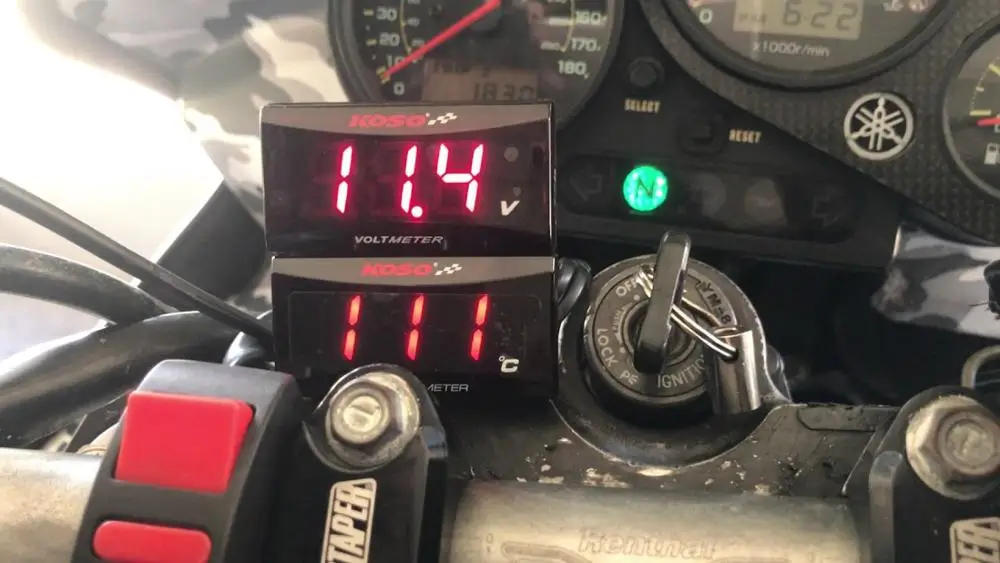 Универсальный мотоциклетный мини-LED-цифровой вольтметр.