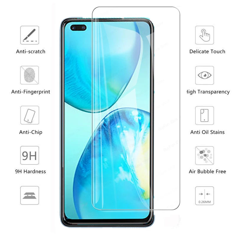 6 в 1 закаленное стекло для Infinix Note 8 защита экрана полное покрытие пленка