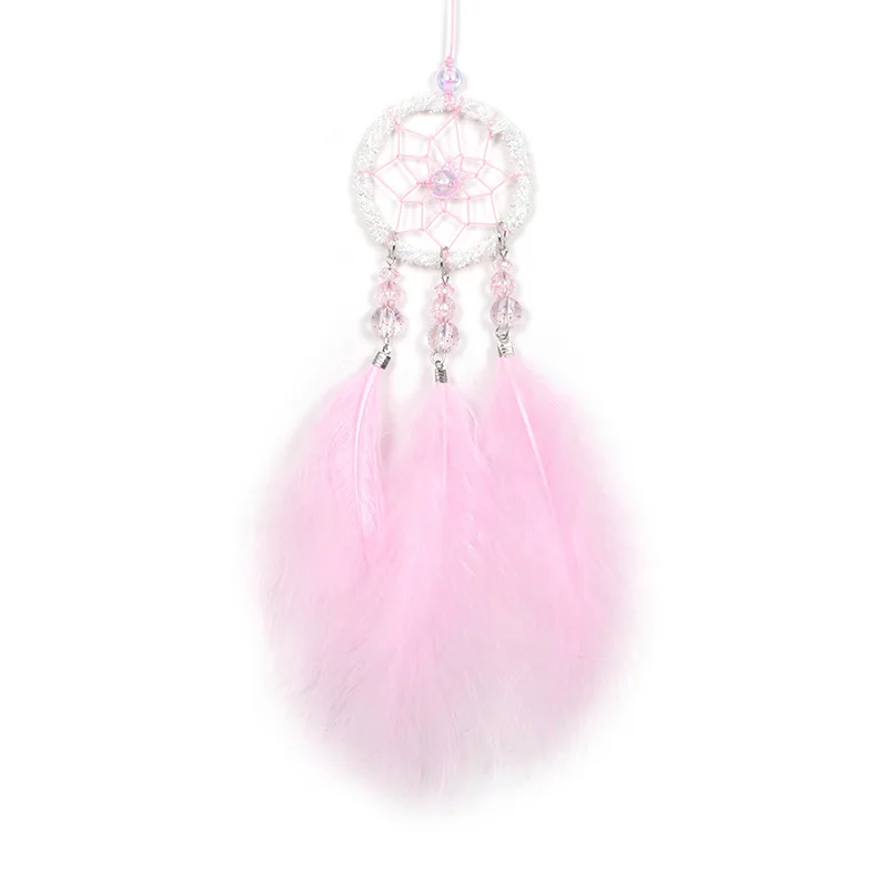 

Mini Dream Catcher Net Car Pendant Wind Chime Feather Handmade Dream Catcher Home Decoration Wall Hanging Decoration