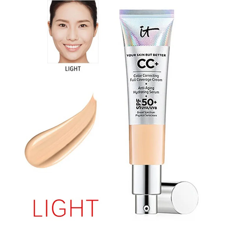 

Drop ship It Cosmetics it your skin but better CC+ color correcting full coverage cream anti aging hydrating serum