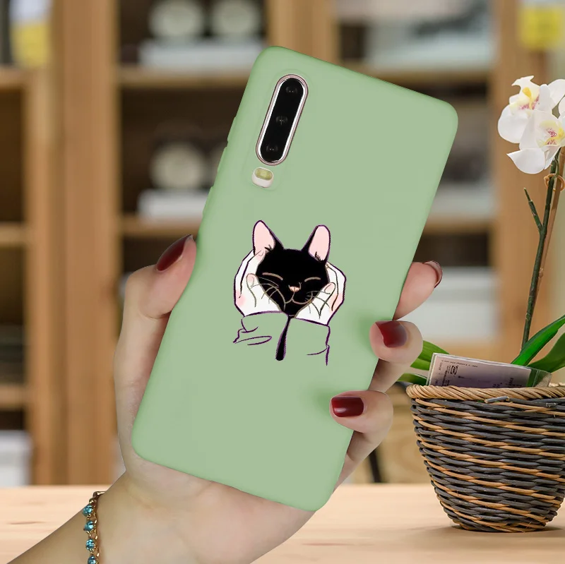 QHVSSWM Забавный мультяшный чехол для huawei P30 Pro Чехол P20 Lite P10 P9 Lite P Smart Plus силиконовый чехол для телефона Funda huawei P Smart чехол - Цвет: QHVSSWM