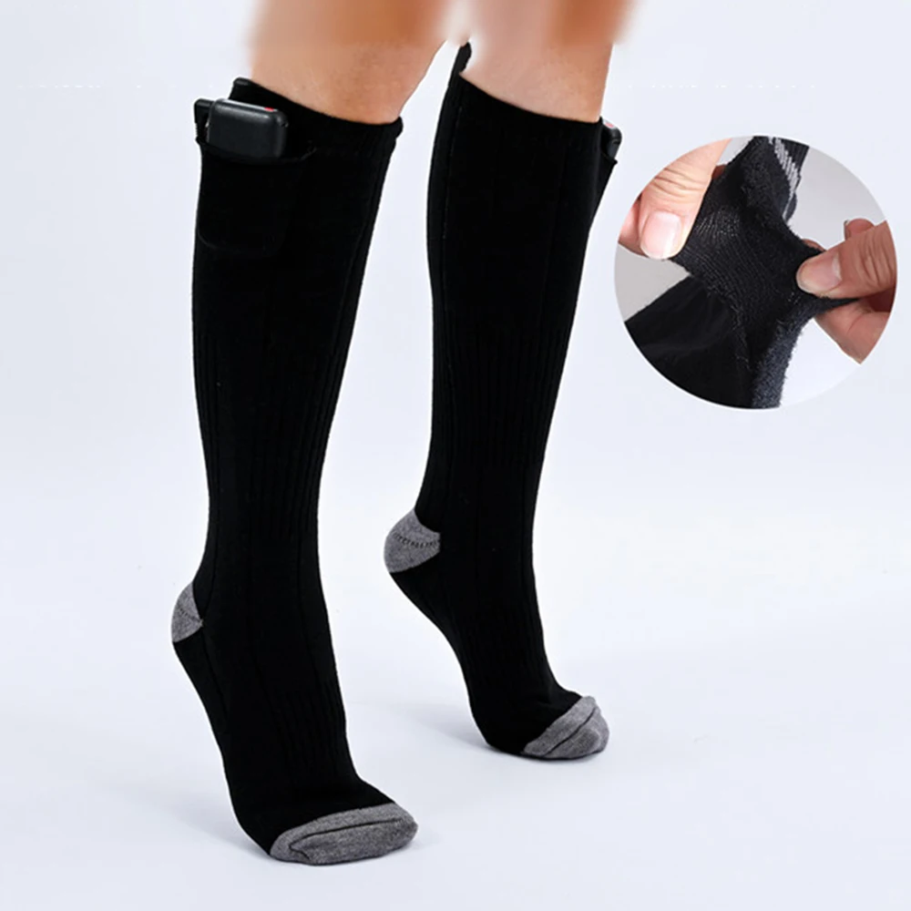 

Smart Heating Sports socks Unisex Winter Long Tube Electric Heating Socks Thickened Outdoor Activities Keep Warm Socks