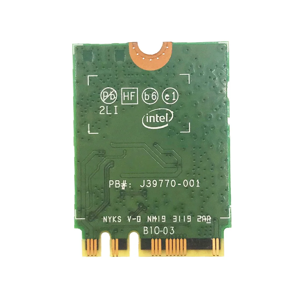 Для Intel 9260 9260NGW AC 1730 Мбит/с 2 4G/5 ГГц NGFF 802.11ac Wifi Bluetooth 5 0|Сетевые карты| |