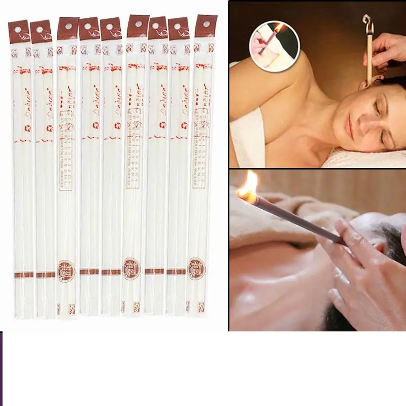 50 пар = 100 шт./лот прямые эфирные масла бежевого цвета удаляют ушные свечи пчелиный