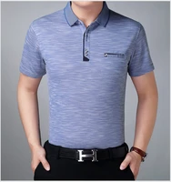 high quality cheap cotton solid color plain middle age short sleeve polo t shirts