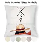 Чехол для подушки Luffy 3d2y, наволочка для подушки, хлопчатобумажная льняная наволочка, Luffy 3d2y, аниме, креативный тренд, винтажный подарок, маленький, большой размер