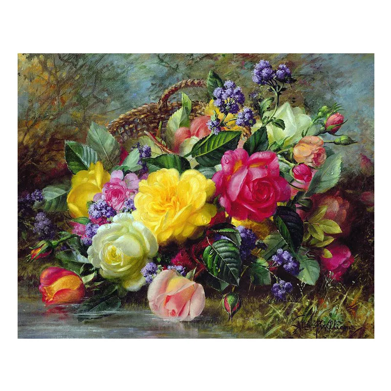 Алмазная живопись сделай сам вышивка крестиком алмазная Цветочная серия