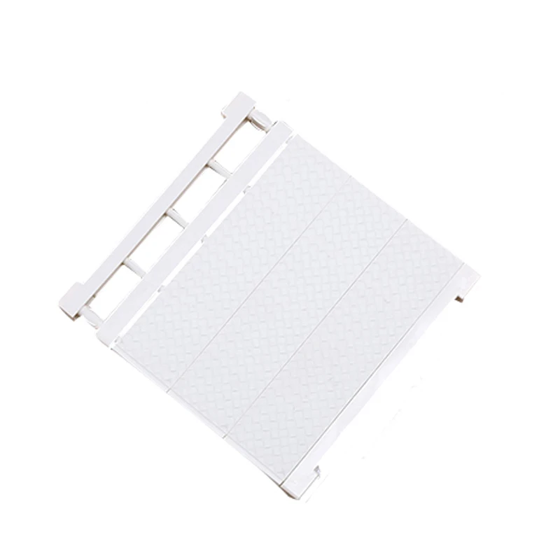 White 38-55cm Регулируемый шкаф, органайзер для хранения полка настенная кухонная стойка пространство 1 шт 4 цвета - Цвет: White 38-55cm