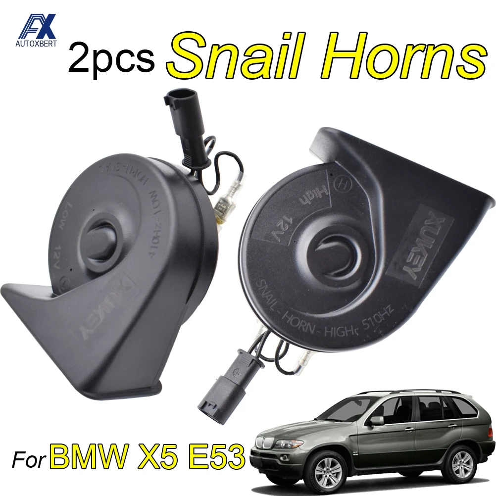 2 шт. автомобильный Рог улитки для BMW X5 E53 2000 2001 2003 2004 2005 2006 12 В 125 дБ 410/510 Гц громкий