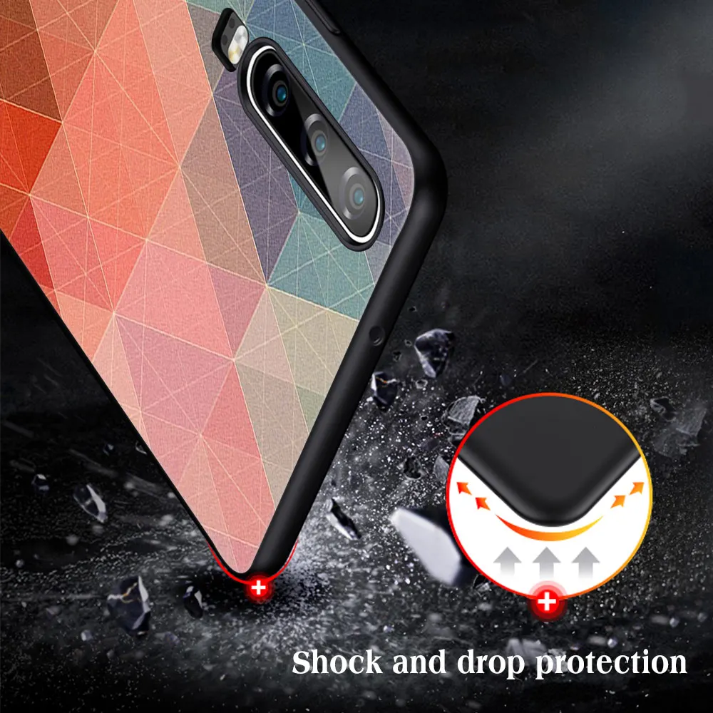 

Retro Case for Huawei P40 P30 P20 Pro Lite Mate 30 40 20 Lite Pro Honor 30 20 10 9X Pro Lite P Smart 2020 Black TPU Cover Funda