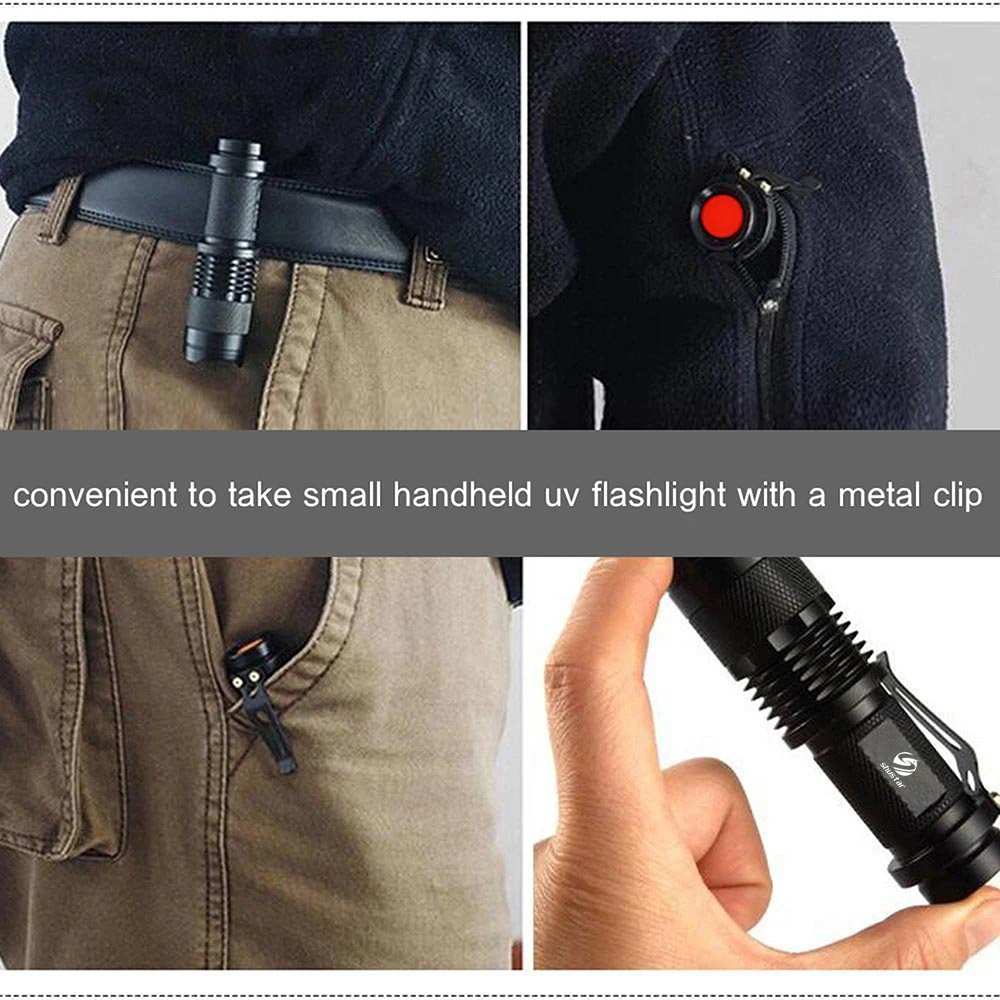 Фонарик ультрафиолетовый с функцией масштабирования для выявления следов мочи
