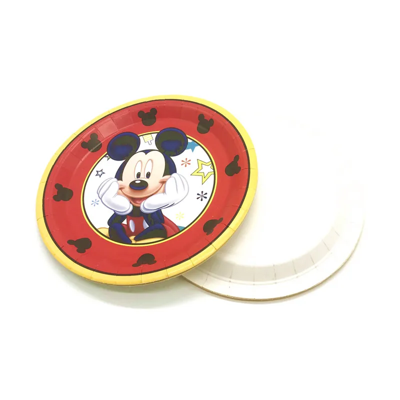 21/41pcs Disney Red Mickey Mouse Party Supplies Disposable Cups Plates Kids Birthday Tablecloth Decorations | Дом и сад