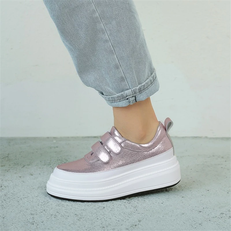 Осенняя женская обувь из овечьей кожи лаконичные однотонные весенние женские