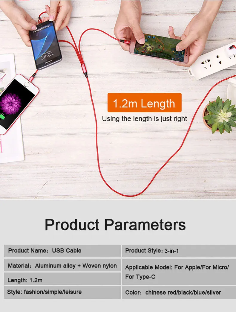 Кабель Micro USB NOHON 3 в 1 8 контактный кабель Type C для iPhone 11 Xr X 7 6 6S Plus iOS 10 9 Samsung Nokia usb