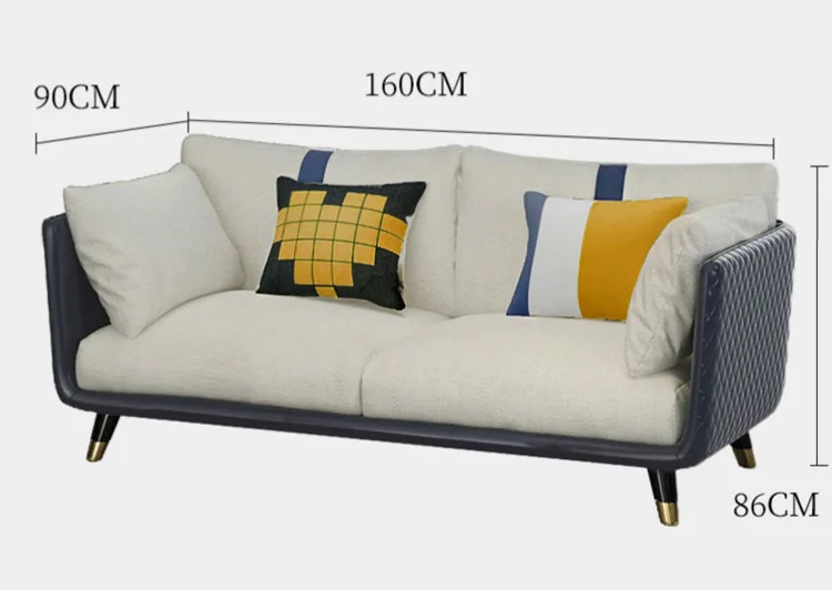 Фабричная продажа прочный деревянный тканевый диван в скандинавском стиле